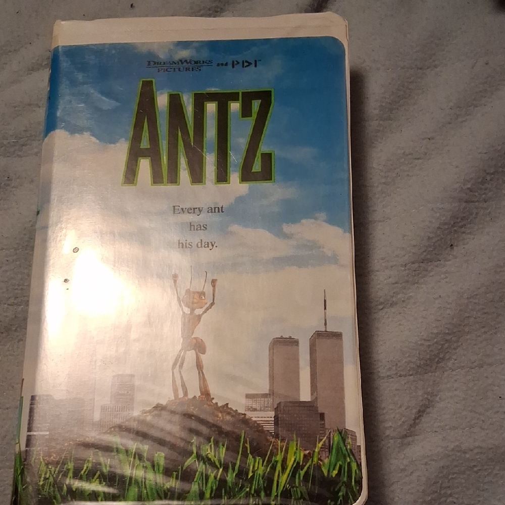 DreamWorks Antz VHS with Blue and Green Cover